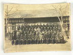 Japanese Showa School Class Photograph Group Student Uniform Sepia Tone PH168