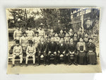 Japanese Showa School Class Photograph Vtg Group Student Uniform Sepia PH133