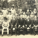 Japanese Showa School Class Photograph Vtg Group Student Uniform Sepia PH133
