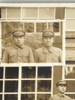 Japanese Showa School Class Photograph Vtg Group Student Uniform Sepia PH64