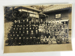 Japanese Showa School Class Photograph Vtg Group Student Uniform Sepia PH68