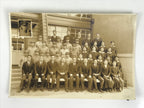 Japanese Showa School Class Photograph Vtg Group Student Uniform Sepia PH73