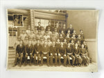 Japanese Showa School Class Photograph Vtg Group Student Uniform Sepia PH73