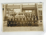 Japanese Showa School Class Photograph Vtg Group Student Uniform Sepia Tone PH74
