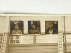 Japanese Showa School Class Photograph Vtg Group Student Uniform Sepia Tone PH76