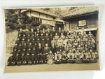 Japanese Showa School Class Photograph Vtg Group Student Uniform Sepia Tone PH77