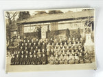 Japanese Showa School Class Photograph Vtg Group Student Uniform Sepia Tone PH78