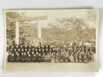 Japanese Showa School Class Trip Photograph Vtg Group Ise Shrine Sepia PH125