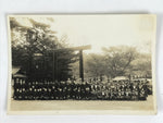 Japanese Showa School Class Trip Photograph Vtg Group Ise Shrine Sepia PH128