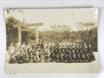 Japanese Showa School Class Trip Photograph Vtg Group Ise Shrine Sepia PH136