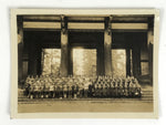 Japanese Showa School Class Trip Photograph Vtg Todaiji Temple Nara Sepia PH140