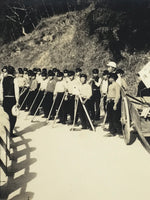 Japanese Showa School Students Photograph Daily Life Road Work Black White PH152
