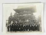 Japanese Showa School Trip Photograph Student Kiyomizu Temple Black White PH158
