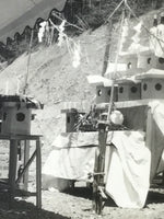 Japanese Showa Shinto Altar Ceremony Photograph Vtg Politician Black White PH241