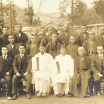 Japanese Showa Shinto Shrine Priest Photograph Vtg Monks Kimono Sepia Tone PH164