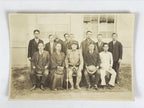 Japanese Showa Soldier Group Photograph Vtg Military Uniform Sepia Tone PH129