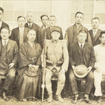 Japanese Showa Soldier Group Photograph Vtg Military Uniform Sepia Tone PH129