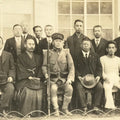 Japanese Showa Soldier Group Photograph Vtg Military Uniform Sepia Tone PH229