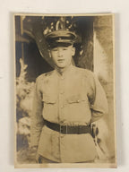 Japanese Showa Soldier Portrait Military Photograph Vtg Young Man Sepia PH255