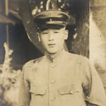 Japanese Showa Soldier Portrait Military Photograph Vtg Young Man Sepia PH255