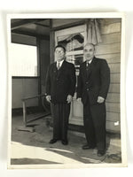 Japanese Showa Suited Men Portrait Photograph Vtg Daily Life Black White PH198