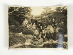 Japanese Showa Traditional Garden Group Staff Photograph Vtg Sepia Tone PH146