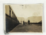 Japanese Showa Train Station Platform Photograph Densha Daily Life Sepia PH192