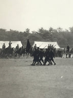 Japanese Showa WWII Military Demonstration Photograph Uniforms Black White PH114