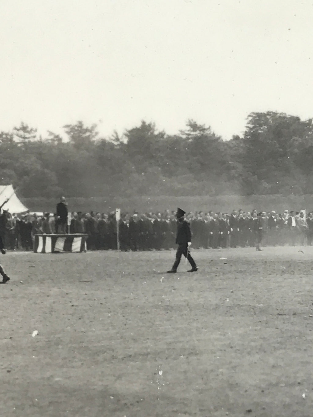 Japanese Showa WWII Military Demonstration Photograph Uniforms Black White PH114