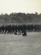Japanese Showa WWII Military Demonstration Photograph Uniforms Black White PH114