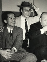 Japanese Showa Work Party Enkai Photograph Vtg Businessmen Black White PH176