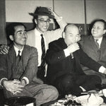 Japanese Showa Work Party Enkai Photograph Vtg Businessmen Black White PH176