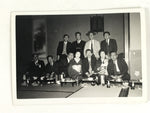 Japanese Showa Work Party Enkai Photograph Vtg Geisha Group Black White PH172