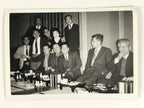 Japanese Showa Work Party Enkai Photograph Vtg Geisha Group Black White PH173