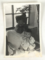 Japanese Showa Young Child Portrait Photograph Boy Daily Life Black White PH205