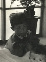 Japanese Showa Young Child Portrait Photograph Boy Daily Life Black White PH205