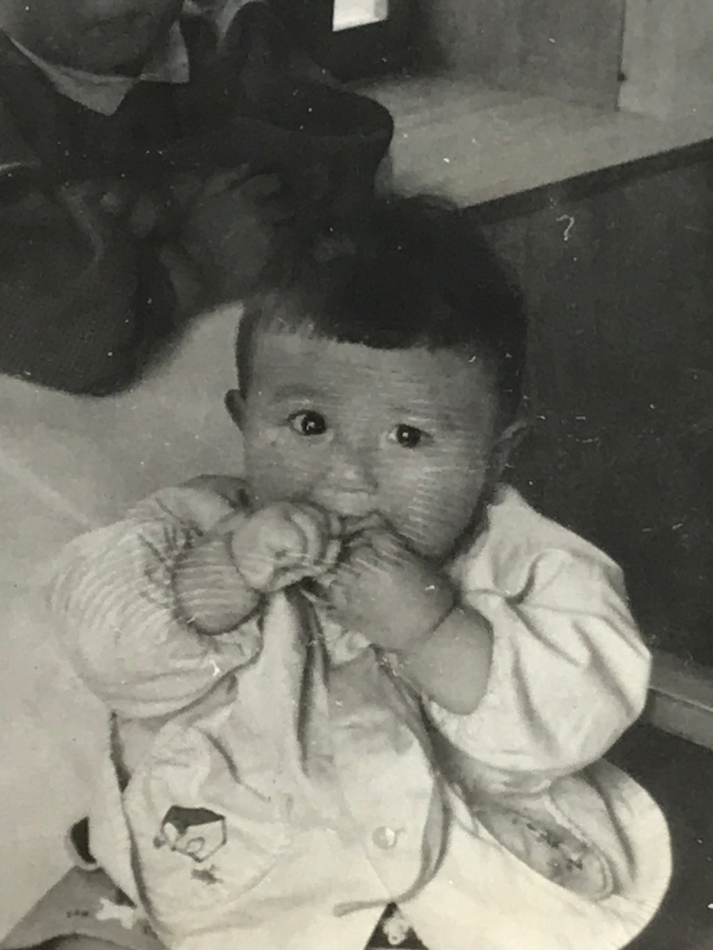 Japanese Showa Young Child Portrait Photograph Boy Daily Life Black White PH205