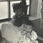 Japanese Showa Young Child Portrait Photograph Boy Daily Life Black White PH205