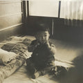 Japanese Showa Young Child Portrait Photograph Boy Daily Life Black White PH260