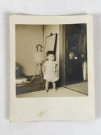 Japanese Showa Young Child Portrait Photograph Vtg Daily Life Black White PH264