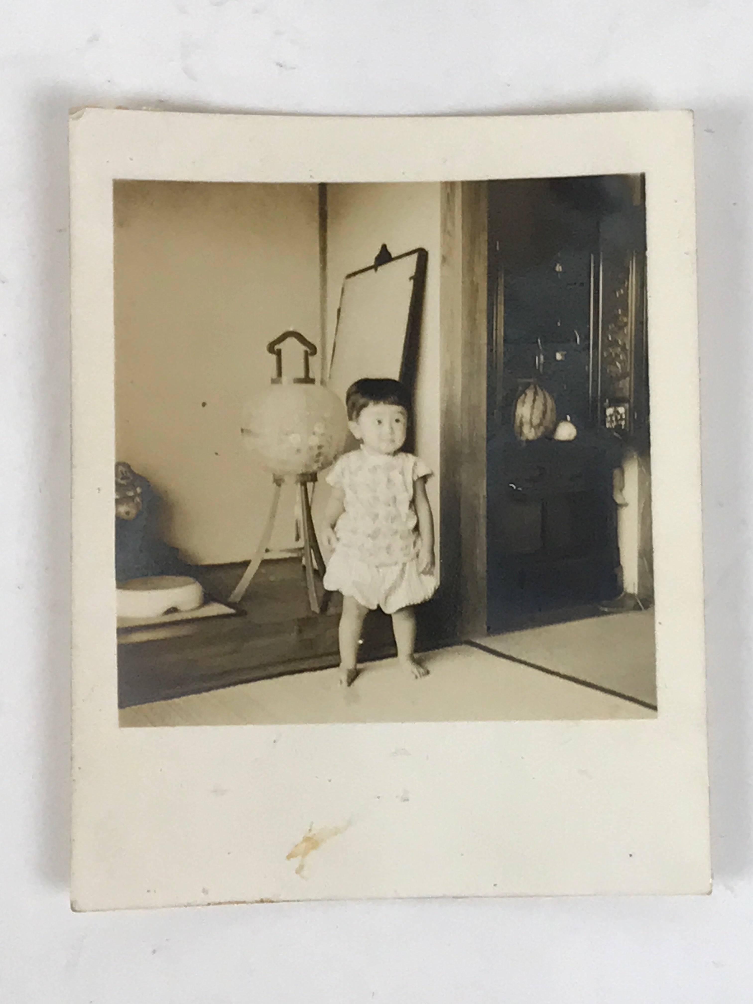 Japanese Showa Young Child Portrait Photograph Vtg Daily Life Black White PH264