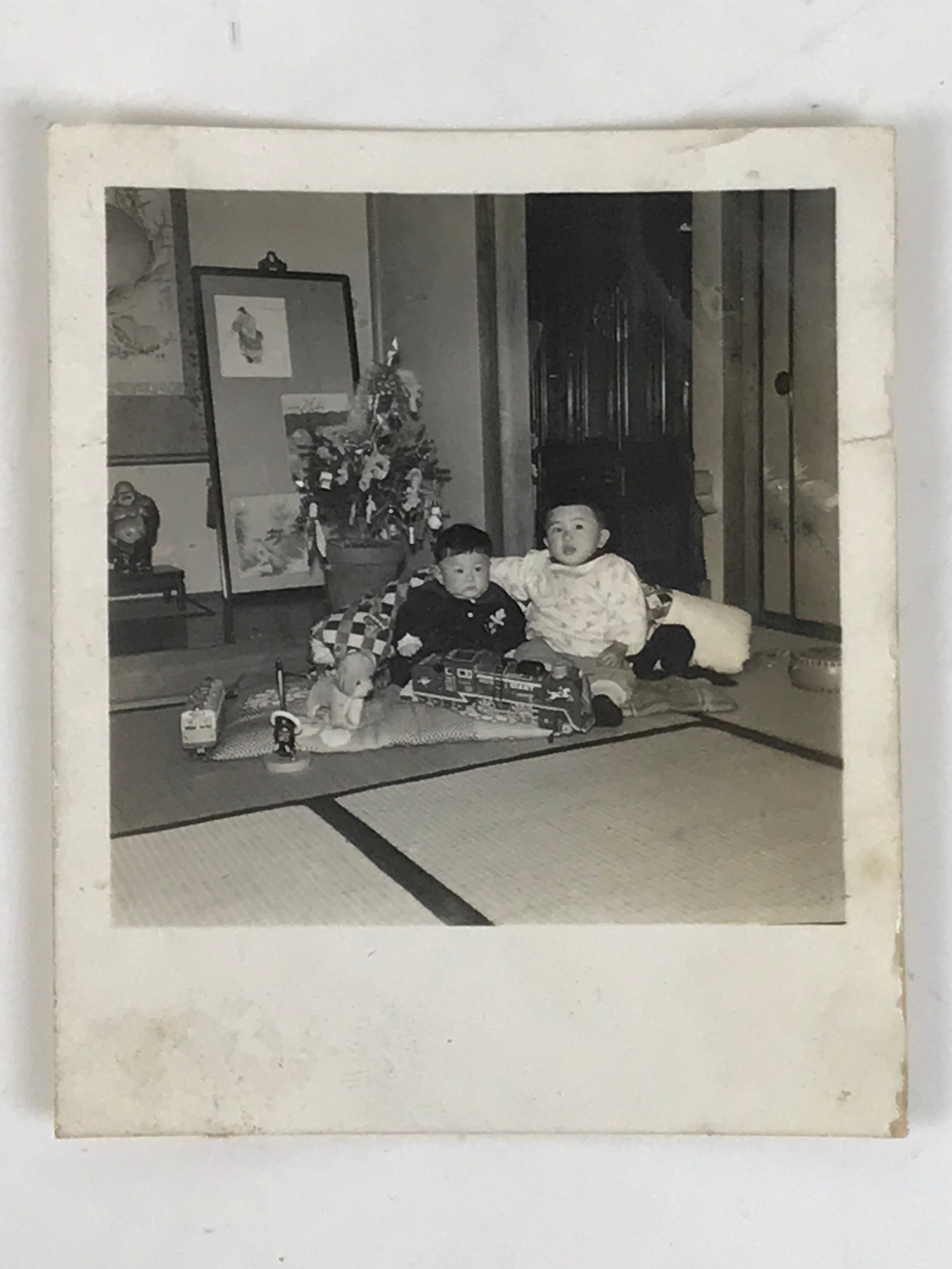 Japanese Showa Young Child Portrait Photograph Vtg Daily Life Black White PH265