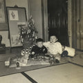 Japanese Showa Young Child Portrait Photograph Vtg Daily Life Black White PH265