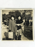 Japanese Showa Young Women Portrait Photograph Vtg Kimono Black White PH280