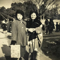 Japanese Showa Young Women Portrait Photograph Vtg Kimono Black White PH280