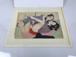 Japanese Shunga Erotic Art Vtg Handpainted Toyokuni III Hiroshige Utagawa FL497