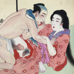 Japanese Shunga Erotic Art Vtg Handpainted Toyokuni III Hiroshige Utagawa FL498