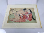 Japanese Shunga Erotic Art Vtg Handpainted Toyokuni III Hiroshige Utagawa FL498