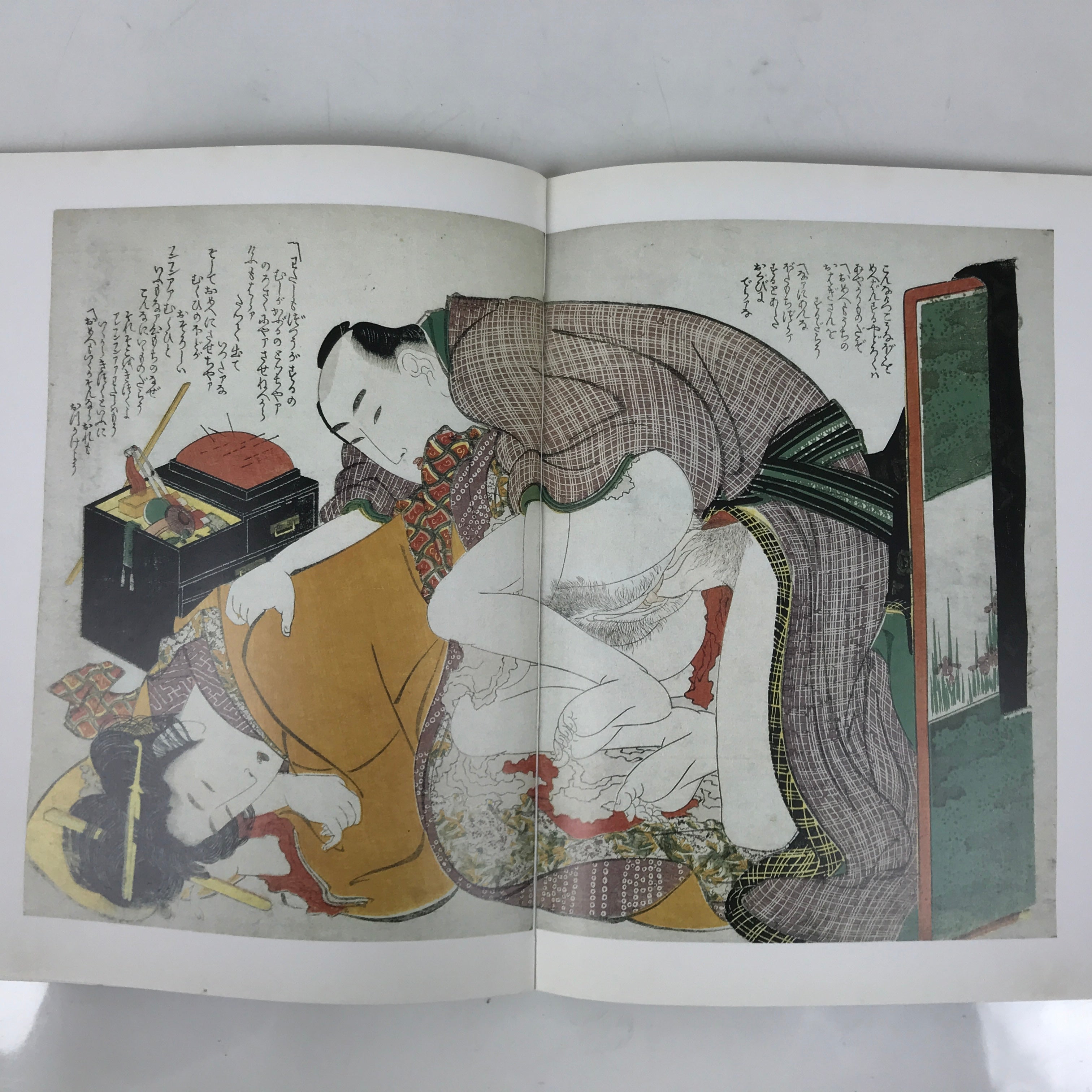 Japanese Shunga Ukiyoe Erotic Art Information Book Hokusai Woodblock Print FL410