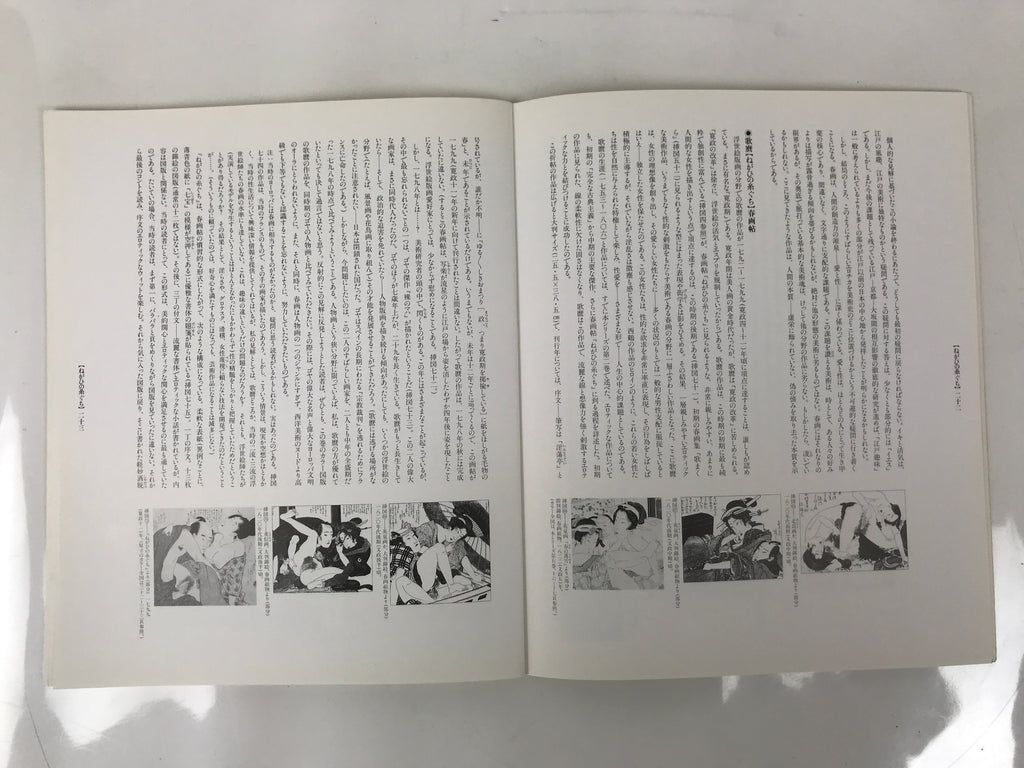 Japanese Shunga Ukiyoe Erotic Art Information Book Utamaro Woodblock Print FL409
